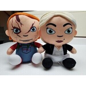 Toy Factory Chucky & Bride of Chucky Tiffany Valentine 10" Plush Doll Set